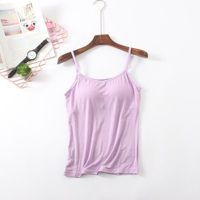 Áo hai dây có đệm ngực chất cotton lạnh co giãn 4 chiều