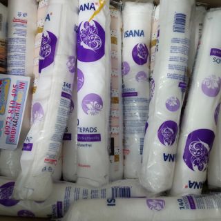 Bông tẩy trang Isana nội địa đức 140 miếng