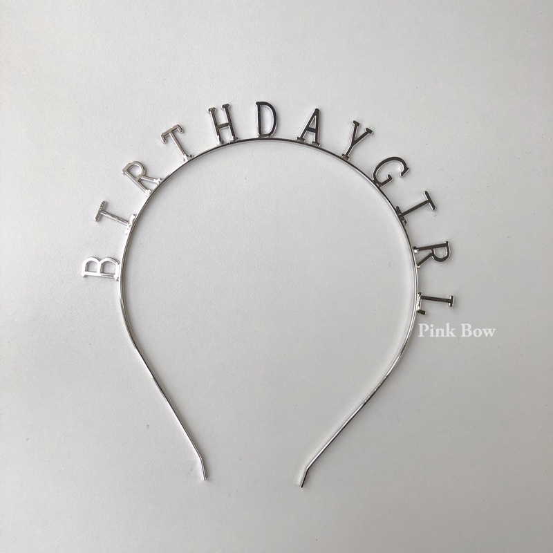 [Mã LIFEXANH03 giảm 10% đơn 500K] Cài tóc sinh nhật có chữ Happy Birthday bằng kim loại đủ màu Hàn Quốc