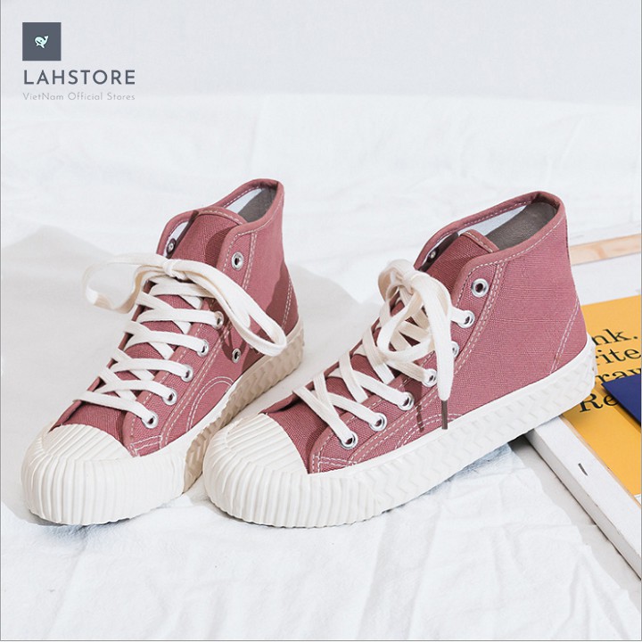 Giày thể thao ulzzang sneaker canvas nữ. Phong cách HongKong 1970 siêu cá tính LAH STORES GCCNU02