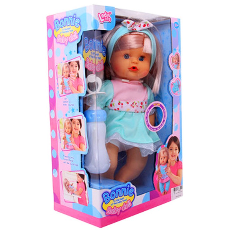 (PHÁ GIÁ THỊ TRƯỜNG) ĐỒ CHƠI BÚP BÊ SƠ SINH BÉ GÁI CAO 31CM DÙNG PIN BIẾT NÓI 12 TIẾNG KHÁC NHAU, SIÊU BỀN (KÈM PIN)