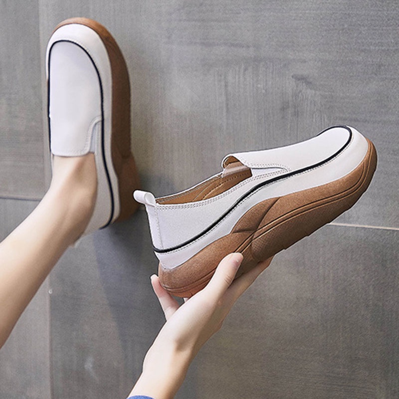 Giày lười IELGY thiết kế đơn giản thời trang thường ngày cho nữ