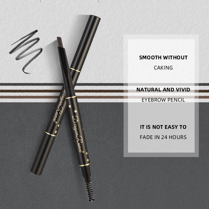 Bút Chì Kẻ Lông Mày Hai Đầu Kháng Nước Lâu Trôi 4 Màu Tùy Chọn