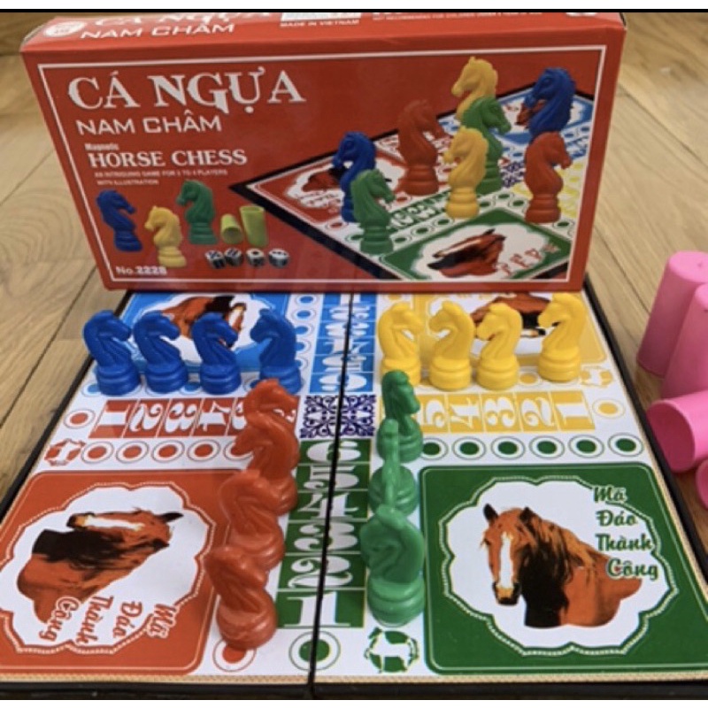 Bộ bàn cờ cá ngựa có nam châm