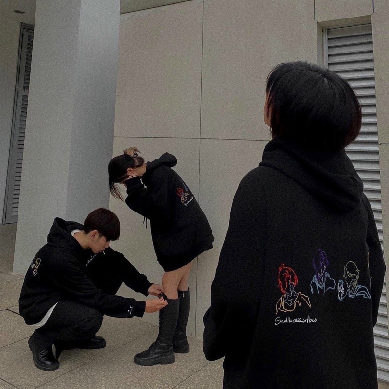 Full Tag Hãng Áo Khoác Hoodie SADBOIZ SADBOIZVIBES TOSS Logo Thêu 4 người Unisex Nam Nữ - DIONS Store