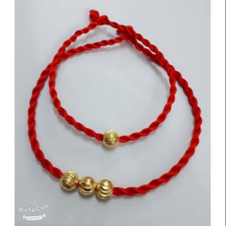 Dây đỏ bi bạc xi vàng