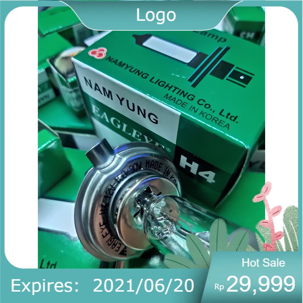 Bóng H4 12V 100W/ 90W. Bóng đèn ô tô Con Ó EAGLEYE Nam Yung. Chuyên các loại bóng halogen giá sỉ nghia35