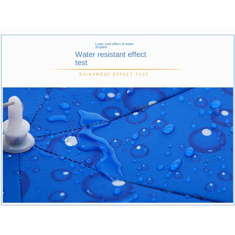 Dù Hai Lớp Đầu Cao Su Mềm Gắn Dù Chống Mưa Nắng Tiện Dụng