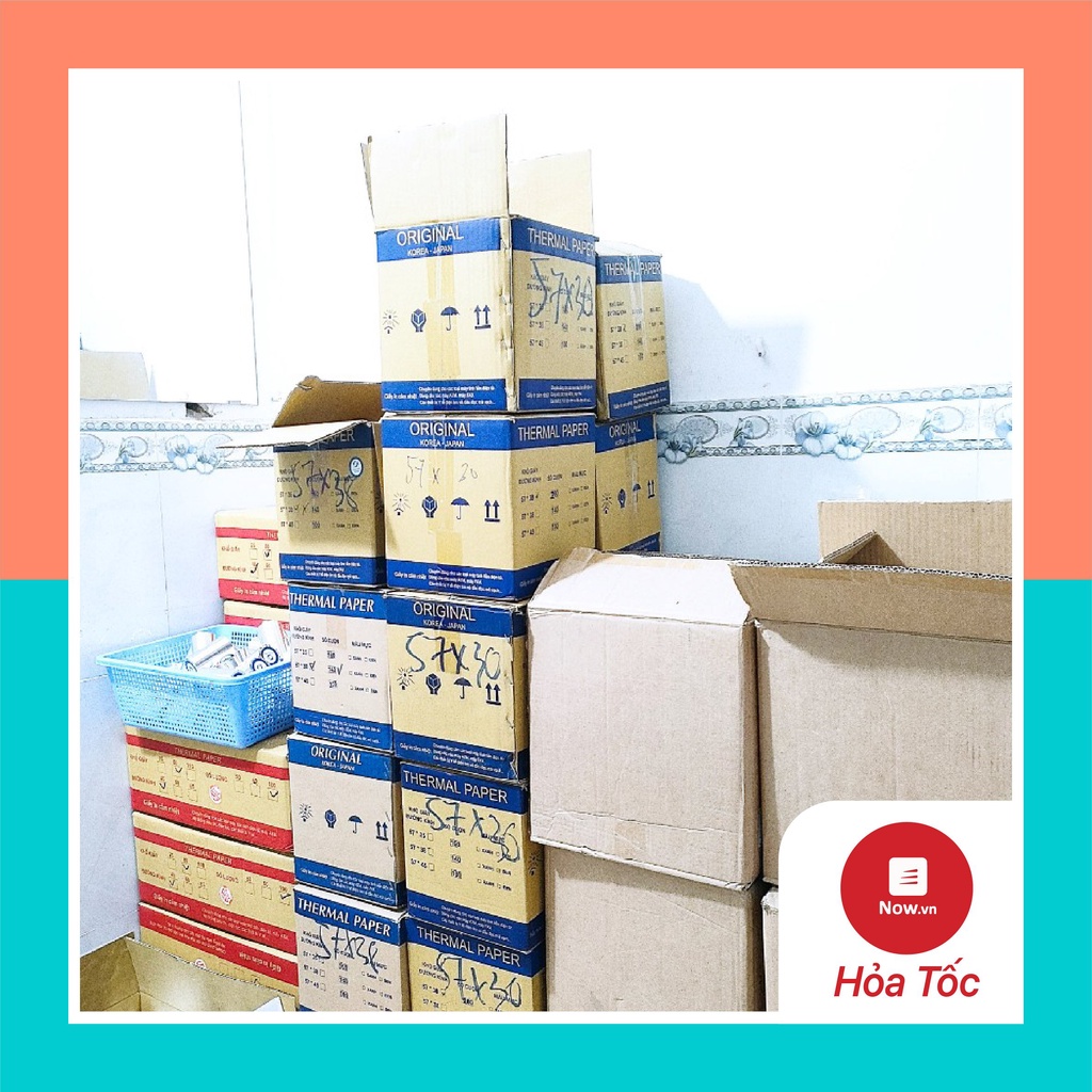 GIẤY IN BILL K80, K57, Giấy In Nhiệt, In Hóa Đơn Cửa Hàng, Siêu Thị, CAFE, Shop Quần Áo, Taxi, Now/Grab/Baemin