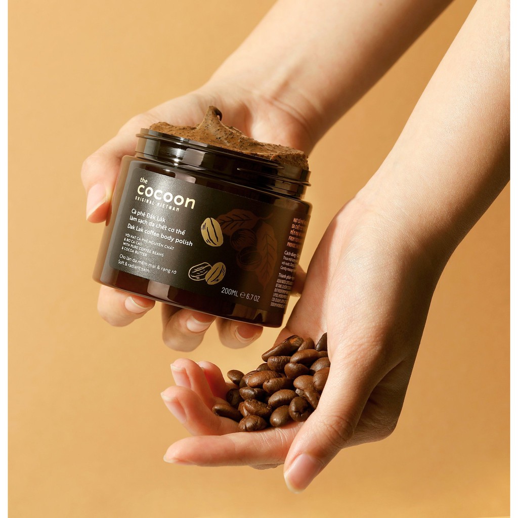 [body] Tẩy Da Chết Cocoon Cà phê Đắk lắk làm sạch da chết Dak Lak Coffee Body Polish 200ml | WebRaoVat - webraovat.net.vn