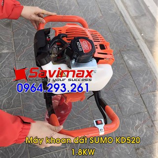Máy khoan đất SUMO, model KD520 (Khoan đất trồng cây, khoan lỗ trụ, ...)
