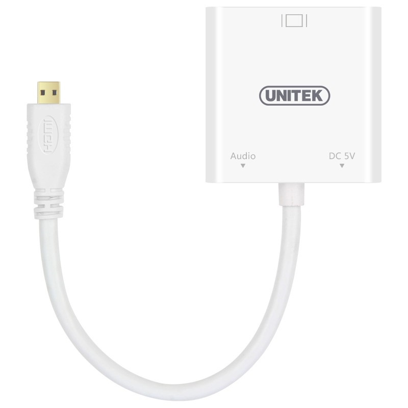 Cáp chuyển đổi Micro HDMI sang VGA Unitek Y-5322 - Cable Micro HDMI to VGA - Unitek 5322