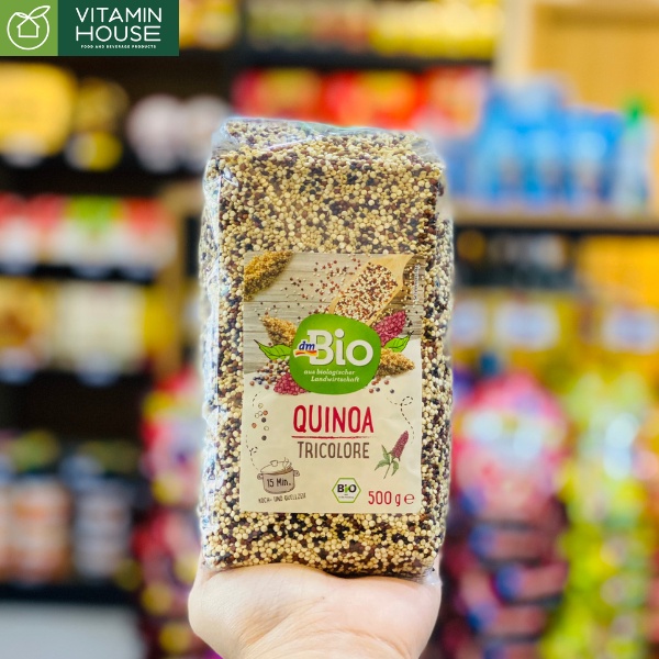 Quinoa (Diêm mạch) 3 màu hữu cơ nội địa Đức Quinoa Tricolore 500g