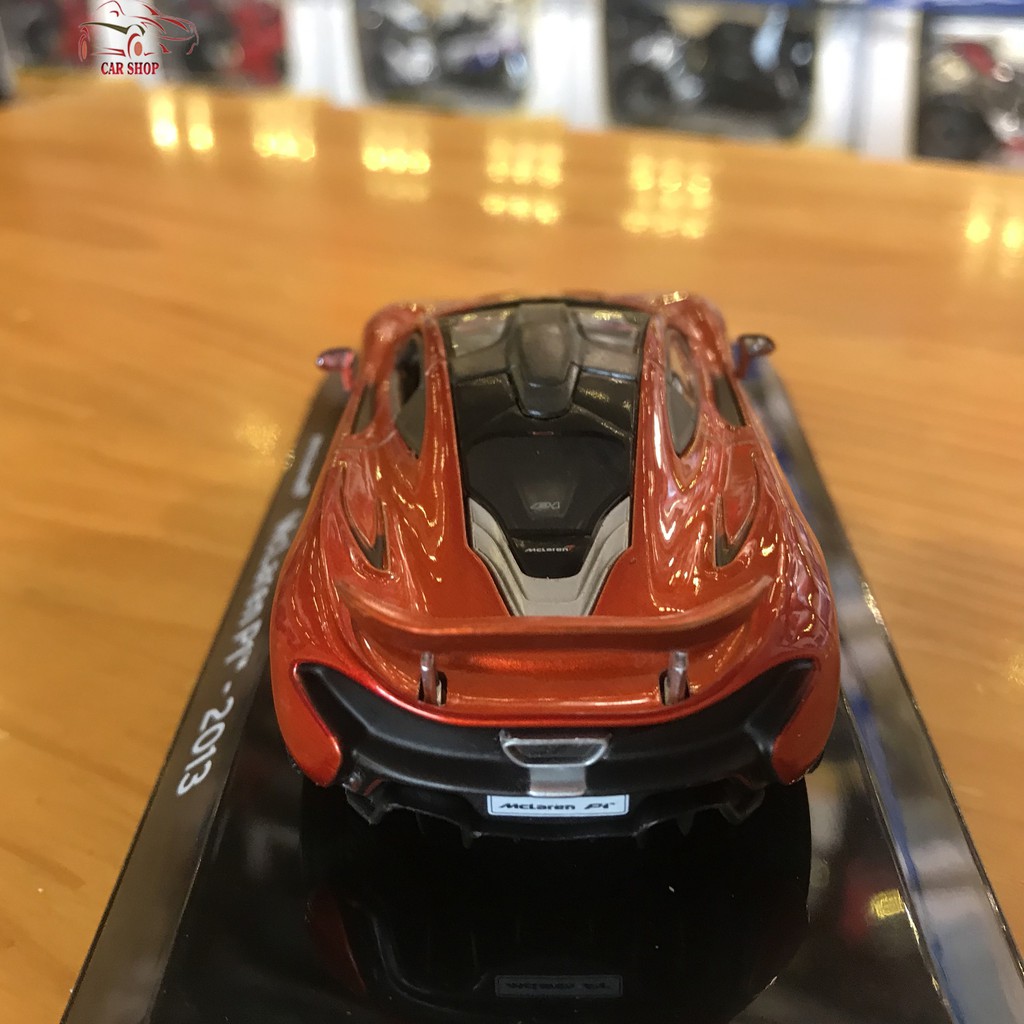 Mô hình sưu tập siêu xe McLaren P1 2013 LEO tỉ lệ 1:43 màu đỏ cam