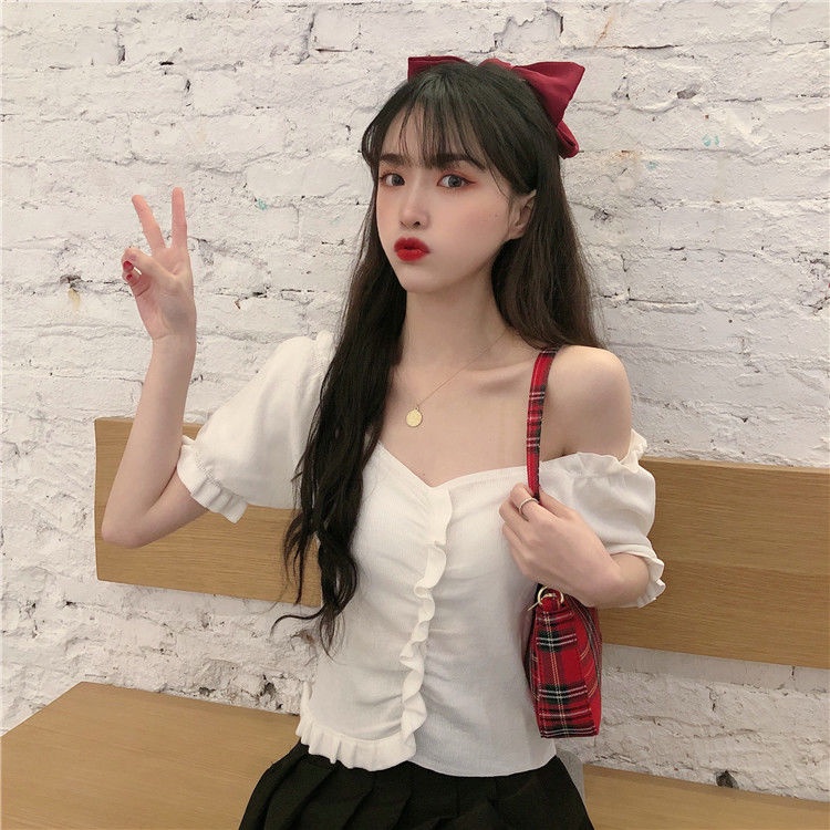 Áo Thun Nữ NgắN Tay LệCh Vai Đơn GiảN ThờI Trang Cho Nữ áo phông nữ JL-TX-97