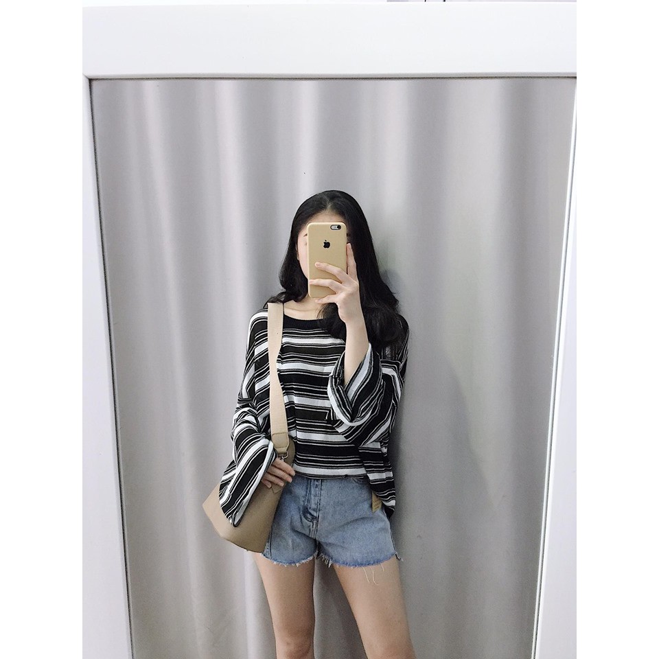 Áo len kẻ FORM RỘNG - Hàng cao cấp xuất khẩu | BigBuy360 - bigbuy360.vn