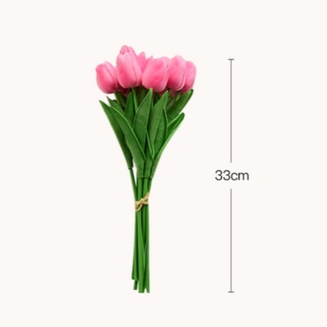 1PCS Hoa tulip Hoa nhân tạo Cảm ứng thật bó hoa nhân tạo Hoa giả để trang trí đám cưới Hoa Trang chủ Garen Deco Hoa tulip