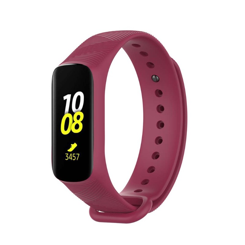 Dây Đeo Thay Thế Chất Liệu Silicon Màu Trơn Cho Samsung Galaxy Fit E R375