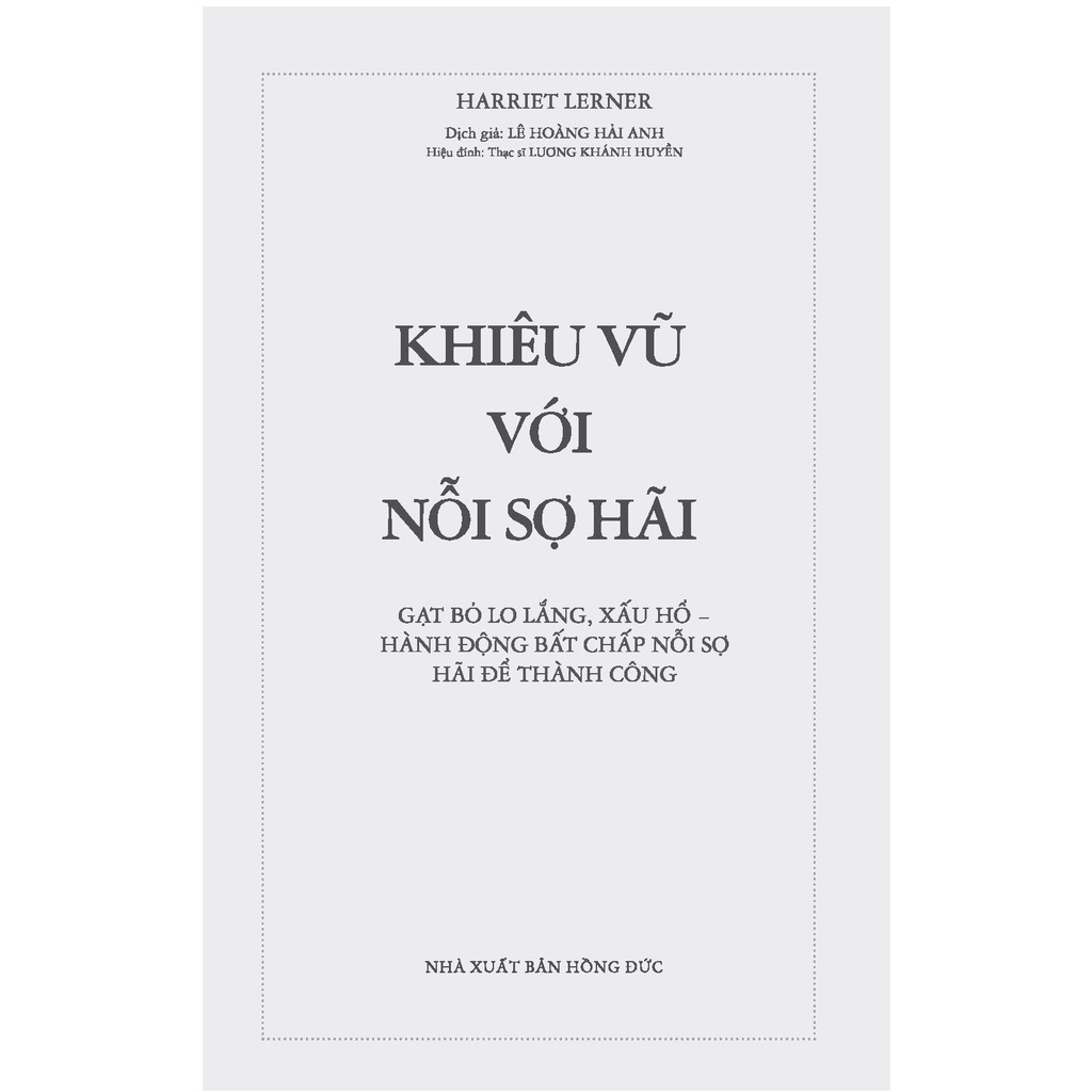 Sách - Khiêu Vũ Với Nổi Sợ Hãi