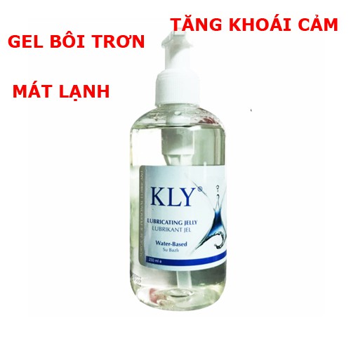 Gel bôi trơn KLY chai 250ml dạng PET - Rất trơn - sản khoái - tăng khoái cảm