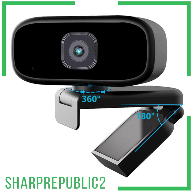 Webcam Sharprepublic2 Usb 2.0 1080p Hd Với Micro 90 Độ Cho Pc | BigBuy360 - bigbuy360.vn