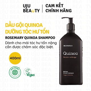 Dầu gội dưỡng tóc hư tổn chiết xuất Diêm mạch Aromatica Quinoa Protein Shampoo 400ml
