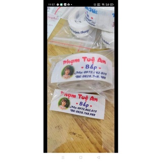 Thẻ tên cho bé Combo 1 gói gồm 50 cái mác vải cho bé