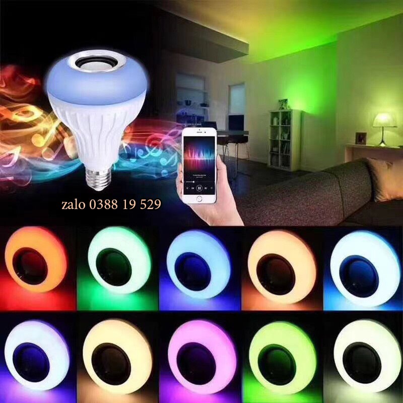 [ ĐỔI NHIỀU MÀU ] Đèn Led Đổi Nhiều Màu RGB Kiêm Loa Bluetooth Có Điều Khiển Từ Xa Đèn Led Kiêm Loa Bluetooth Đổi Màu