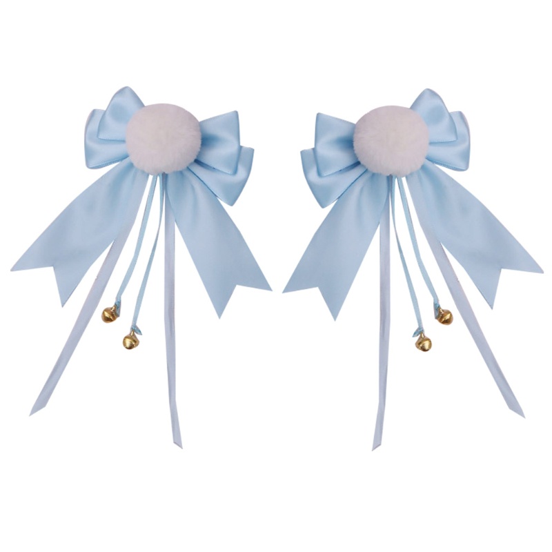 Kẹp Tóc Lolita Đính Nơ Lông Giả Dễ Thương