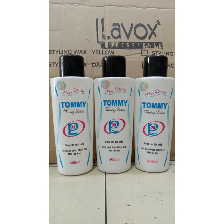 uốn lạnh tommy siêu quăn.Giúp tăng nhanh độ quăn của tóc, làm mềm tóc và không cháy tóc. chai