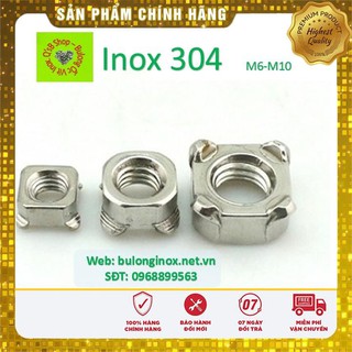 [HÀNG SẮN] Ecu hàn 4 chân inox size M6- M10