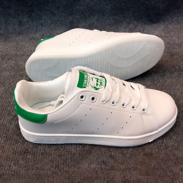 Giày Thể Thao Stan Smith Trắng Gót Xanh Lá thời trang giá rẻ tặng kèm bull box bill