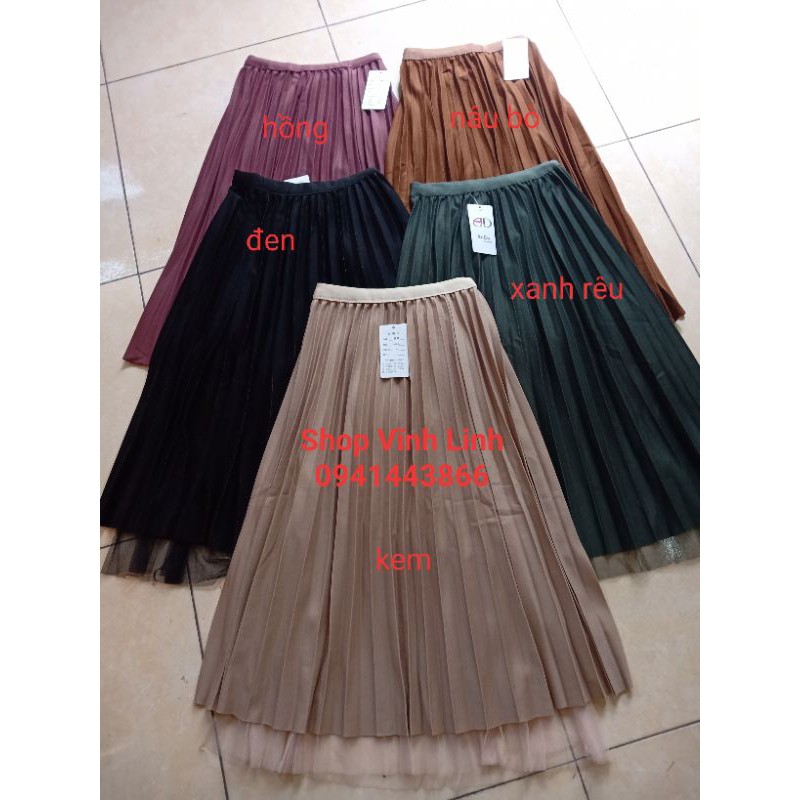 Chân váy xoè xếp ly nhũ ren ( kèm video) | BigBuy360 - bigbuy360.vn