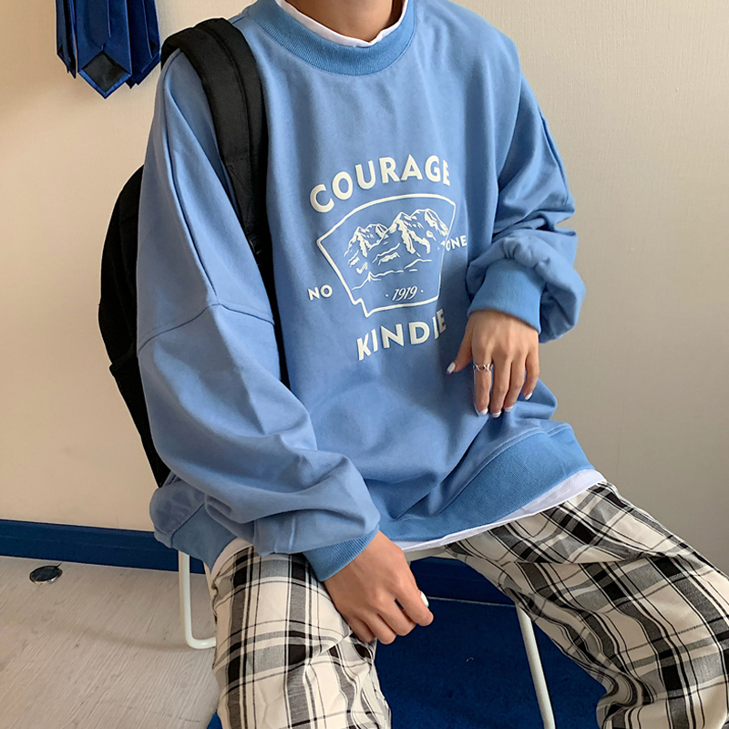 Áo Sweater Dáng Rộng In Họa Tiết Phong Cách Hàn Quốc Cho Nữ | BigBuy360 - bigbuy360.vn