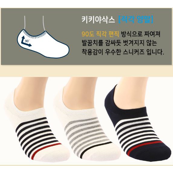 Tất Vớ Nam Không Cổ Chất Liệu Cotton Nhập Khẩu Korea 100%