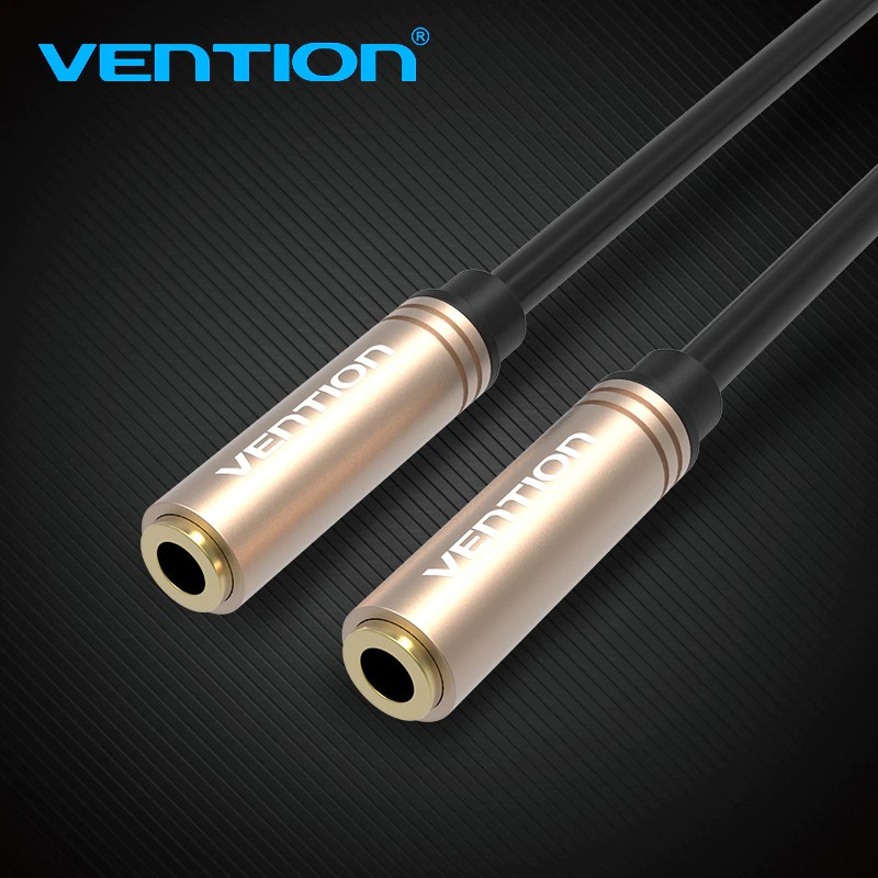 Vention Gold Plated Audio Extension Cable Aux Cable 3.5 Jack Female To Female Cable Headphone Cable