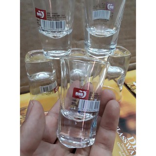Bộ 6 chén uống rượu thuỷ tinh lừa thị giác