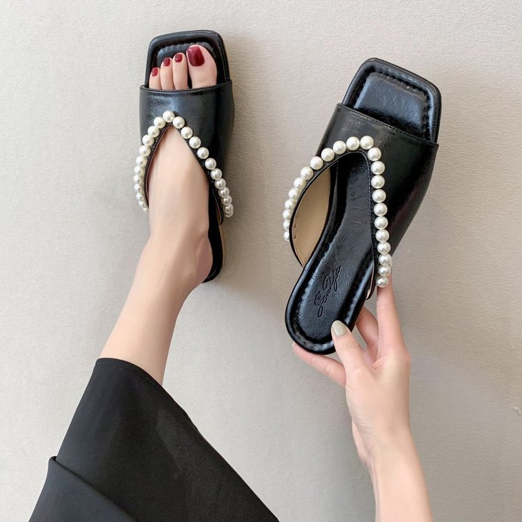 Xăng đan Nữ Hở Ngón Đế Bệt Mũi Vuông Thời Trang | BigBuy360 - bigbuy360.vn