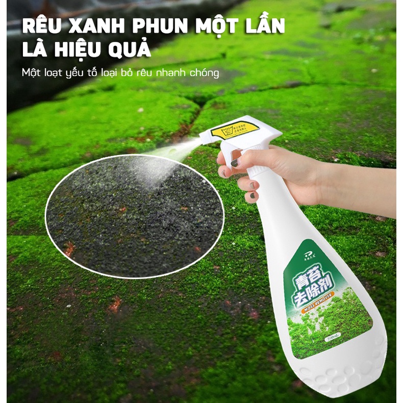 Dung Dịch Xịt Diệt Cỏ, Rong Rêu, Nấm Mốc 500ML