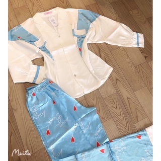 Bộ lụa satin mặc nhà