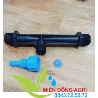Bộ venturi hút phân phi 21mm [XANH-ĐEN]