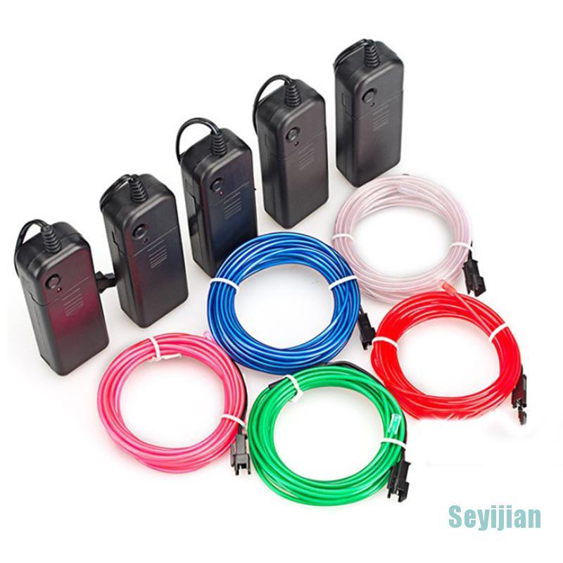 Cuộn dây đèn led neon trang trí xe hơi dài 1/ 3/ 5m DIY