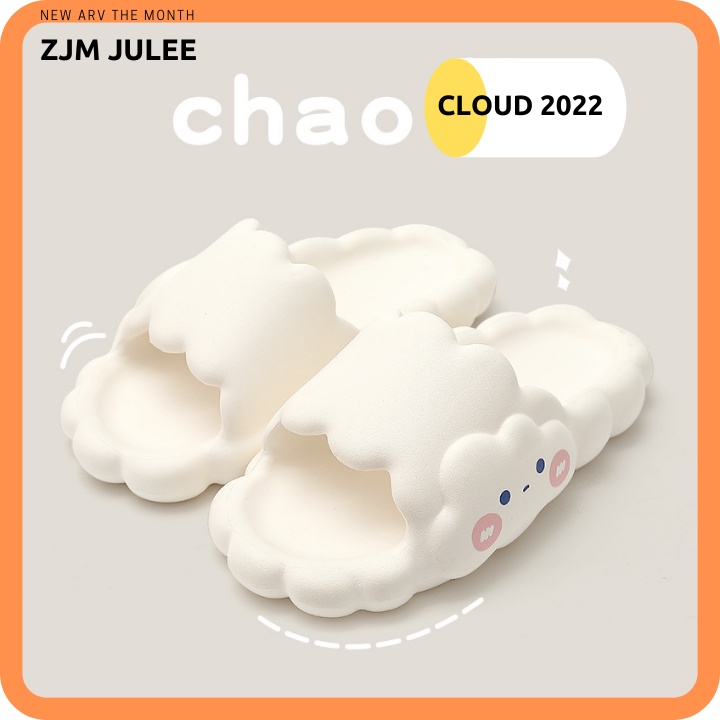 Dép nữ ĐÁM MÂY CUTE độn đế quai ngang đế 3.5 cao cấp
