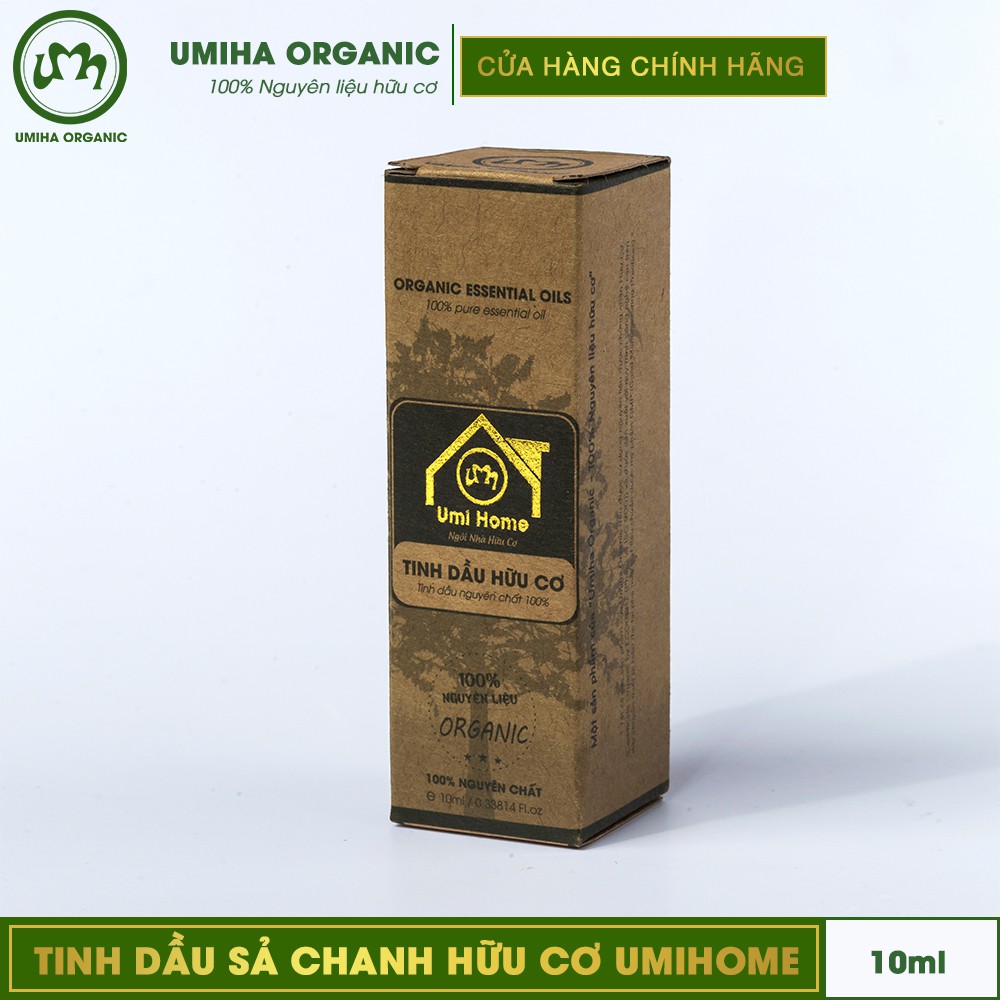 Tinh dầu Sả Chanh hữu cơ UMIHA nguyên chất | Lemongrass Essential Oil 100% Organic 10ml