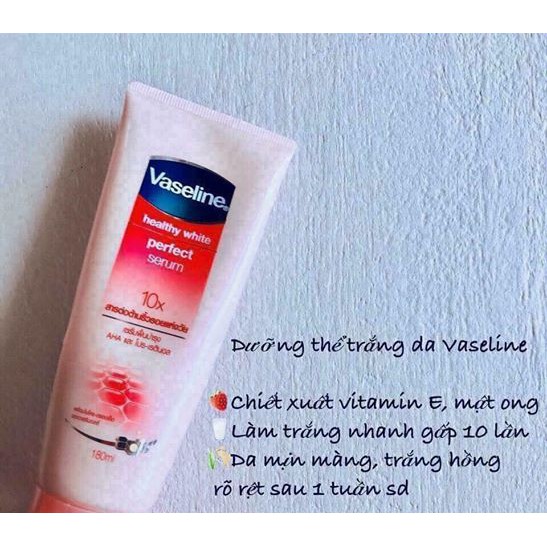 (auth 100%) 320ml cỡ đại Dưỡng Thể Trắng Da Vaseline Healthy White Perfect Serum 10X 320ml thái lan chính hãng an toàn