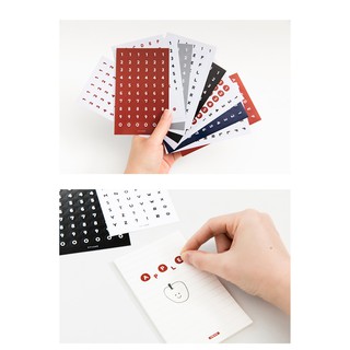 Set sticker và note bảng chữ cái