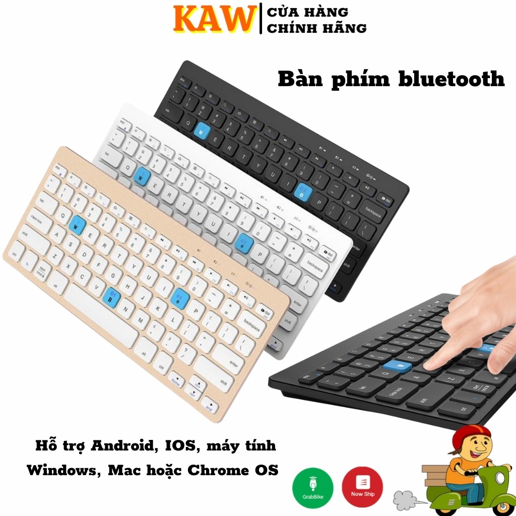 Bàn Phím Bluetooth BOW HB191A Dành Cho Các Thiết Bị Android, IOS, Máy Tính Windows, Mac Và Chrome OS