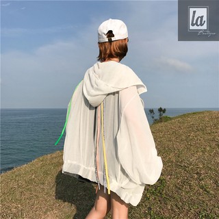 (HÀNG TRẢ kHÁCH) Combo 2 áo khoác chống nắng form rộng phối dây