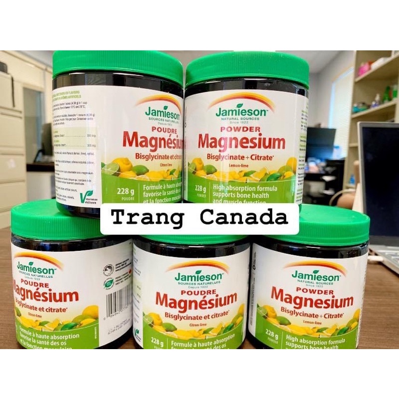 Bột Magnesium Jamieson 228g vị chanh Jamieson