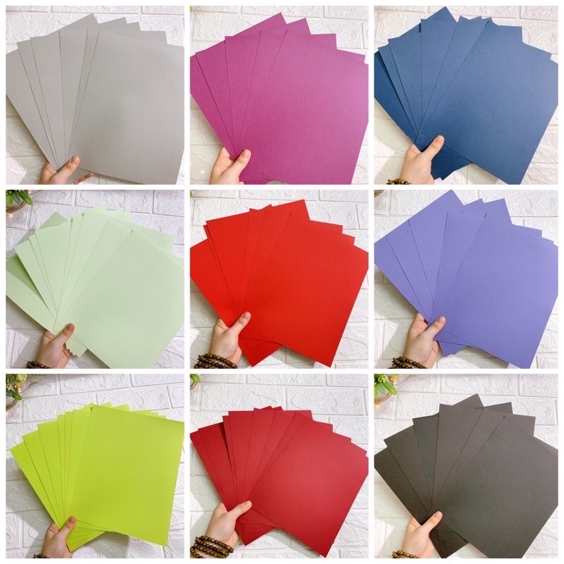 Giấy mĩ thuật kích thước 19x24cm dùng để làm đồ handmade - Định lượng 180gsm